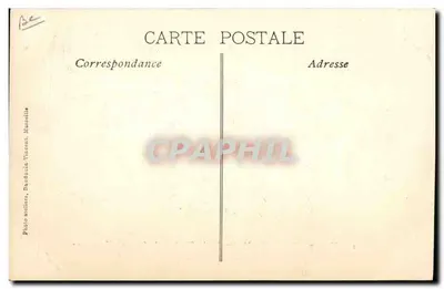 Toulon — Funerais Nacionais das Vítimas do Téna. 16 Março 1907 — Oficiais e delegações aguardando a saída do cortejo — Verso