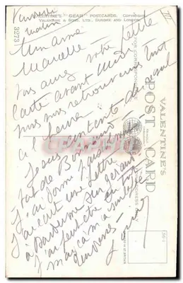 Dois cães esperam uma caminhada — Valentine's Gear Postcards n°3273 — Verso