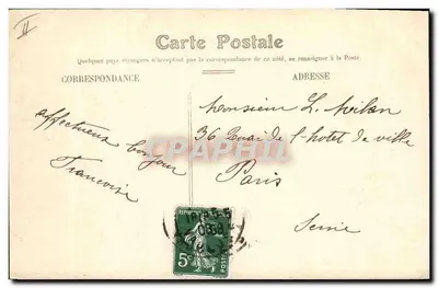 Avignon — Quartel de Chabran ocupado pela 58ª de Infantaria — Verso