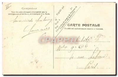 Navio de guerra francês — « Le Hoche » — Edição Mr. Ratti, Norepales, Chênebury — Verso