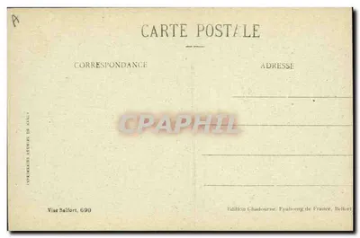 Souvenir d'Alsace — 3 zdjęcia kobiet w strojach tradycyjnych — Wydawnictwo Chadorne, Faubourg de France, Belfort — Rewers