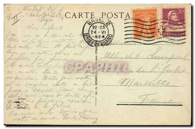Alsacjanka — Série de 10 portretów regionalnych — Édit. Ch. Bergeret, Strasbourg — Rewers