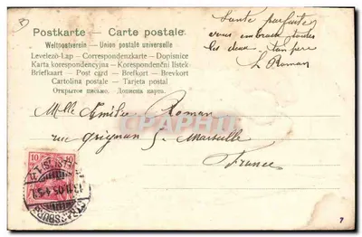 Mulher em traje alsaciano — Editor E.132 — série E.132 — Verso