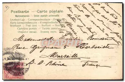 Duas mulheres em traje alsaciano — Editor: AE, n.º 121 — Verso