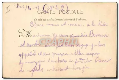 O Ponte das Pombas — Grandvilliers — A. Duhning, 1901 — Verso