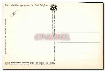Pierwotni gangsterzy w starożytnym Belgii — Jean Bratte, 1933 — wydawca WELGO — Rewers