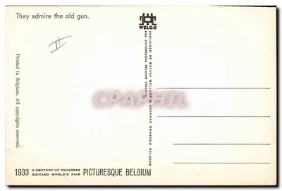 Zuschauer vor einem Kanon — Humor — Picturesque Belgium, n° nicht sichtbar — Rückseite