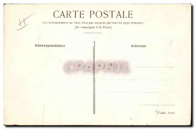 Mulher com muguet e pomba — Duvaut — editor Cadot, Paris — Verso
