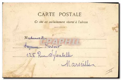 Menina saindo de um ovo — 1903 — Fototipia A. Bergeret et Cie, Nancy — Verso
