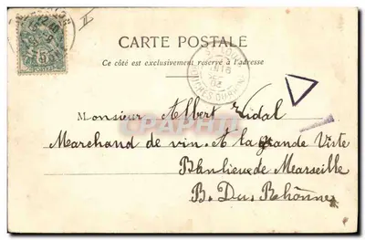 Hércules - Deus da Força — Pequeno deus da força com leão — Edição Phototype A. Bergeret et Cie, Nancy — Verso