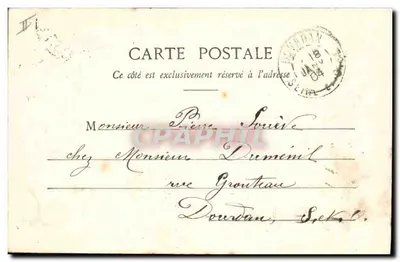 Bambina in costume di asino — Ricordi di Giovinezza — Henri Charon, A. Beaurat & Cie, Nîmes — Verso