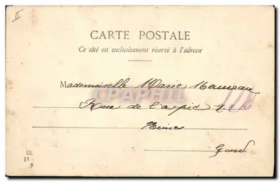 Mimi Pinson — scène de coiffure au lit — éditeur Négrine & Brassart, n°2 — Verso
