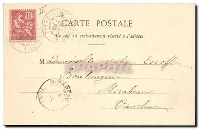 La Marguerite — Edição Phototypie A. Berguet et Cie, Naurey — n° 1 — Verso