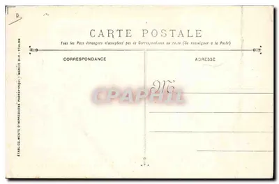 Funérailles des victimes de l'Explosion du Cuirassé LIBERTE — Arsenal de Toulon — Éditeur : MARCIS BÂR-TOULON — Verso