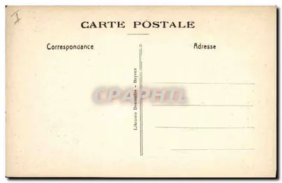 Bayeux — La lanterna dei morti (XIII secolo) che serve ad illuminare il cimitero di Saint-Sauveur vicino alla cattedrale — Librairie Deslandes — Verso