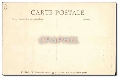 Wyspa Oléron — St-Pierre — Lanterne des Morts — zabytek romański z XII wieku — Wysokość 20 m. 65 — wydawca F. Braun, Royan — Rewers