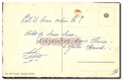 Poodle — Sujeito principal — Edição No. 120, Imprensa na Suíça — Verso
