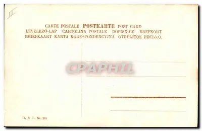 Due cuccioli con cesto di fiori — H. & L. Nr. 281 — Verso