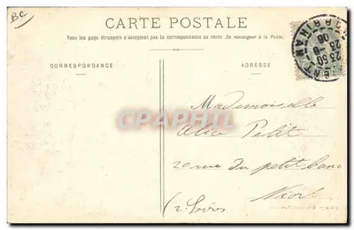 Lancement du Jules-Michelet — scène portuaire avec bateau en cours de mise à l'eau — éditeur Laurent, Part-Louis, n° 1742 — Verso