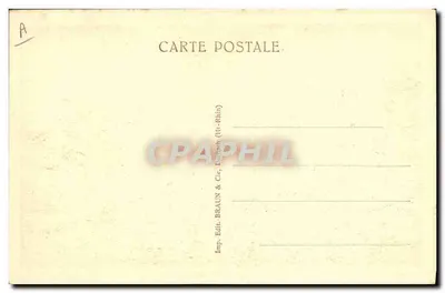 Alsacja — Małe chłopi na murze — Braun & Cie, Depozyt (Haut-Rhin) nr 499 A — Rewers