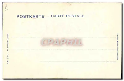 Kobieta w stroju alzaskim — Alzaskanka — J.M. & Cie, Strasbourg — Rewers