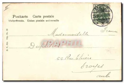 Elsässer und Lothringerin — Wzór francuski: Alsacjen i Lotaryngia — E. Molière — Rewers