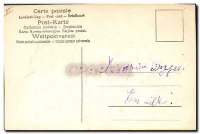 Flor rosa — Lembrança — União Postal Universal, n° III — Verso