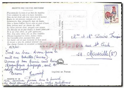 Sposób gotowania truskawek meunière — Éditions Lyna, Paryż — Sposób gotowania N° 38 — Rewers