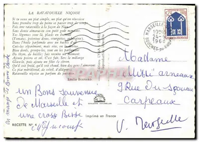 Sposób przygotowania RATATOUILLE NIÇOISE — Wydawnictwo LYNÁ — N° 4 — Rewers