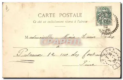 Mädchen in Festkleidung — Neujahr 1904 — Phototype A. Besset & Cie, Nantes — Rückseite