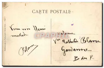 Tombe van Generaal Championnet in Antibes — Fort Carré — Uitgave Gilletta — Achterkant