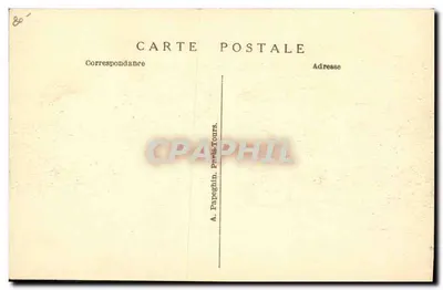 フォシュ元帥の葬儀 — フランス軍の栄光ある旗 — クリカ・マヌー — A.P. — 裏面