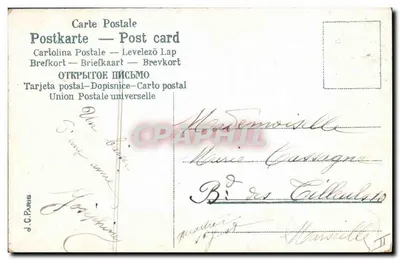O Almoço de Médor — editor J.C. Paris, n° 1201 — Verso