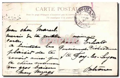 Trzy psy — ilustracja — J.F. Edinur, seria 1520, nr 8 — Rewers