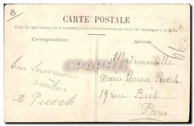 Montpellier - Construção de uma ponte com andaime de 4 pés — Edição L. J. Albsille, n°77 — Verso