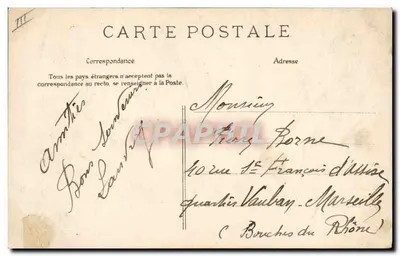 Versailles — École d'Artillerie et du Génie — E. L. D. — Verso