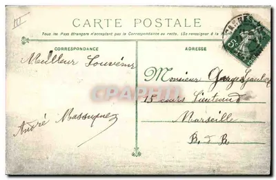 Jules Michelet — Crociere corazzata — Fototipia Marius Bar — Toulon — Verso