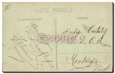 Dunkerque — O Couraçado "Jean-Bart" no porto — G.A.R. n°126 — Verso