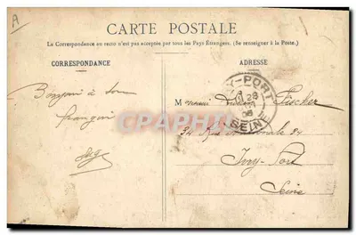 O Cruizer corsário Jurien de la Gravière — Coleção H. Laurent, Port-Louis — Verso