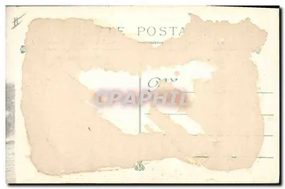 Nave da guerra francese — 65 GIUSTIZIA — Guirassé con torri — Fototipia Martins 1907 — Tolone — Verso