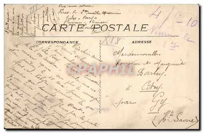 Marinha Militar Francesa - Jules Ferry, Couraçado de Primeira Linha — Edit. E. P. Toulon — Verso