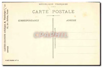 Dwaj Wspaniali Giganci z Curières de Castelnau — Piosenka i Marsz — Wydawca A. Taulaigo, Paryż — Rewers