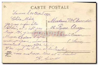 Alzacka — kobieta w tradycyjnym stroju z dużym czarnym kapeluszem — wydawca A. Gaphil, nr A — Rewers