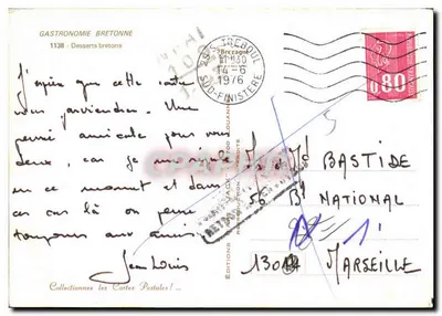 Sobremesas bretonas — Gastronomia bretona — Éditions Bretonnes 1138 — Verso