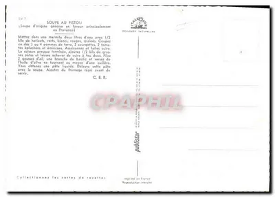 Sopa de Pistou — Marselha — Talcolor — Verso