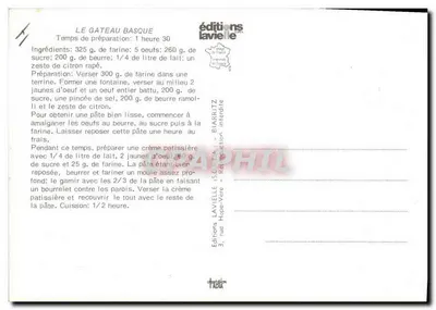 O Bolo Basco — receita — Edições Lavielle — Verso