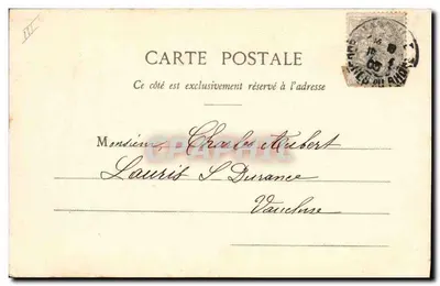Le Petit Cyrano — Theatermotiv — Phototypie A. Bergeret & Co, Nancy, Nr. 4 — Rückseite