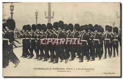 Funerais do Mariscal Foch — A Exército Britânico — Cliché Meurlisse