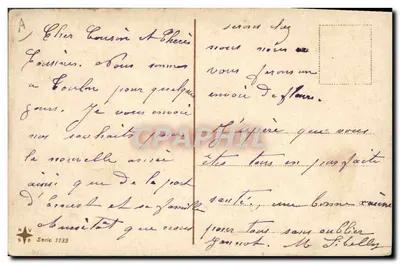 Mulher elegante com cachorro — Borne & Ance — editor Borne & Ance, série 1133 — Verso