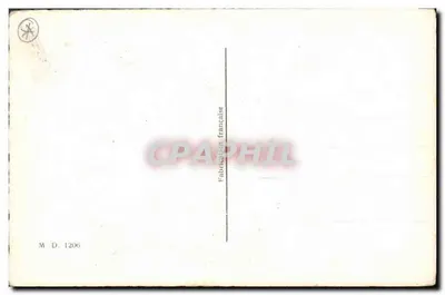 Czarny pies — Nieco odpoczynku — Wyrobowana we Francji M D. 1206 — Rewers